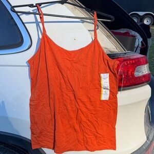 Time and Tru Orange Women's Top